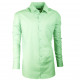 Prodloužená pánská košile zelená slim fit Assante 20502
