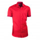 Červená košile slim fit kombinovaná Aramgad 40336