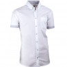 Bílá pánská košile slim fit 100 % bavlna non iron Assante 40008