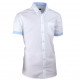 Bílá pánská košile slim fit 100 % bavlna non iron Assante 40009