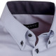 Pánská košile slim šedá s černou Assante 40117