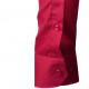 Bordó pánská košile slim fit s dlouhým rukávem Aramgad 30380