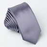 Tmavá šedá kravata slim fit Greg 99119