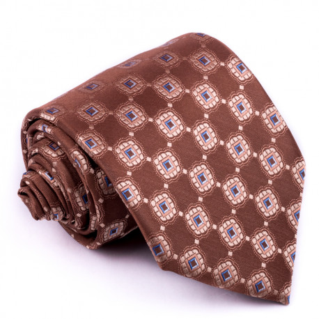 Hnědá pánská kravaty Greg 92907
