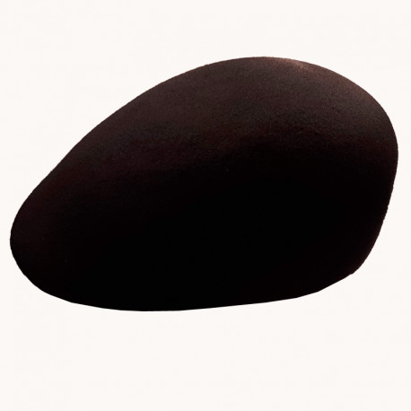Černá bekovka pánská z tvrzené plsti 100% vlna Assante 85210