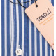 Pánská košile modrobílá krátký rukáv Tonelli 110870