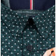 Pánská nadměrná košile zelená krátký rukáv Tonelli 110886