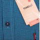 Pánská nadměrná košile modrá krátký rukáv Tonelli 110889